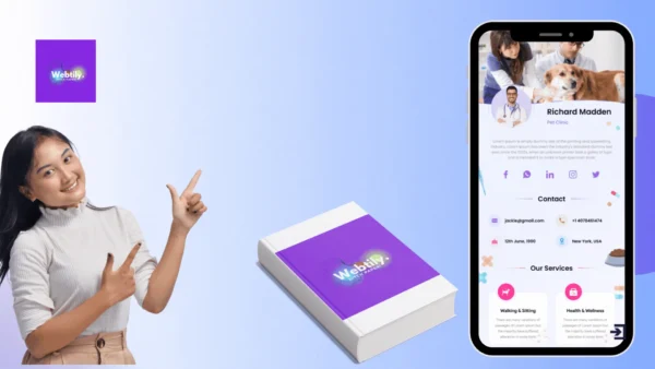Digital business vCard creator for entrepreneurs, freelancers, and professionals