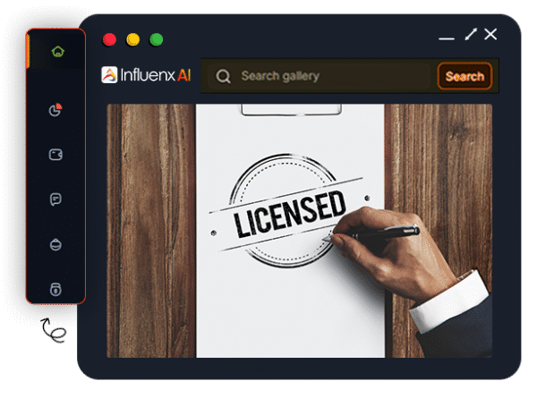 AI-powered influencer cloning app for social media marketing and brand growth license copy