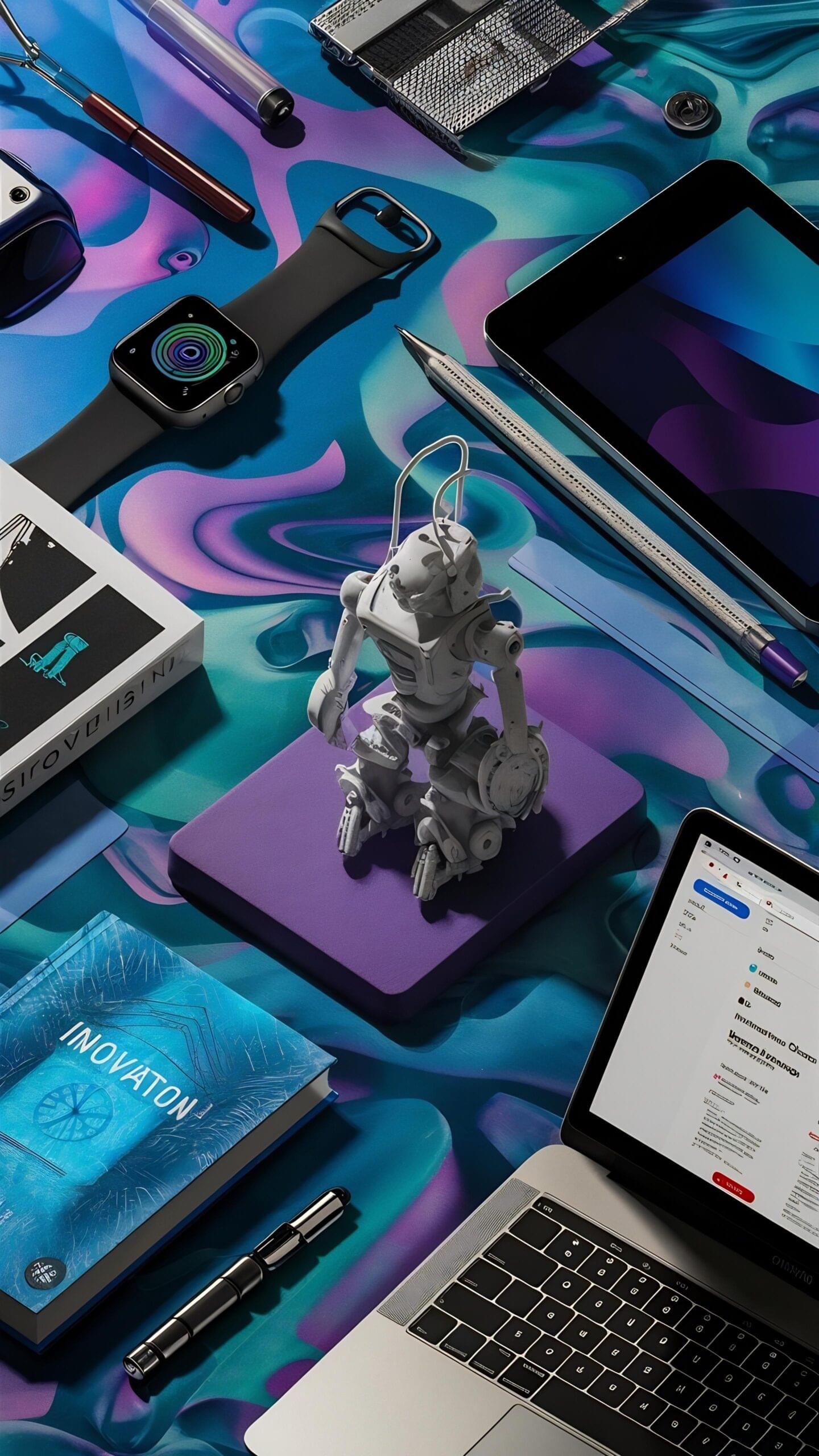 flat-lay-composition-with-innovation-elements