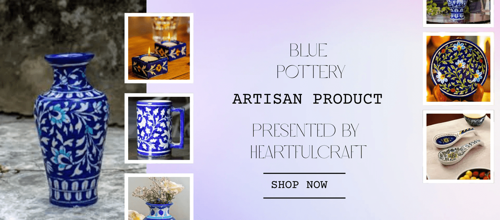 HeartfulCraft blue pottery products importing business